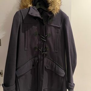 Women’s Size 8 Marc New York Andrew Marc Wool Coat with zip and toggle.